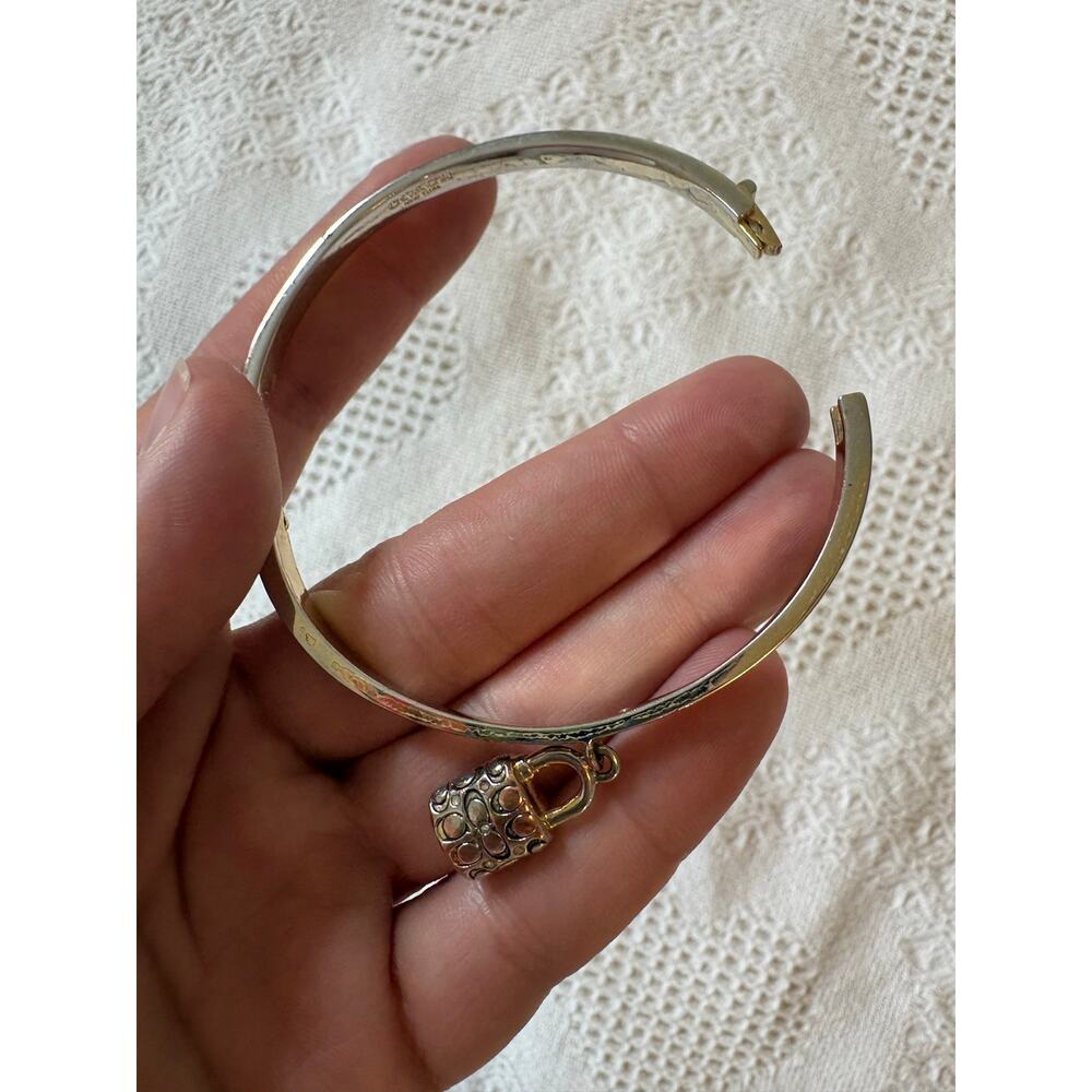 Vintage Coach snap close bracelet - Picture 8 of 9